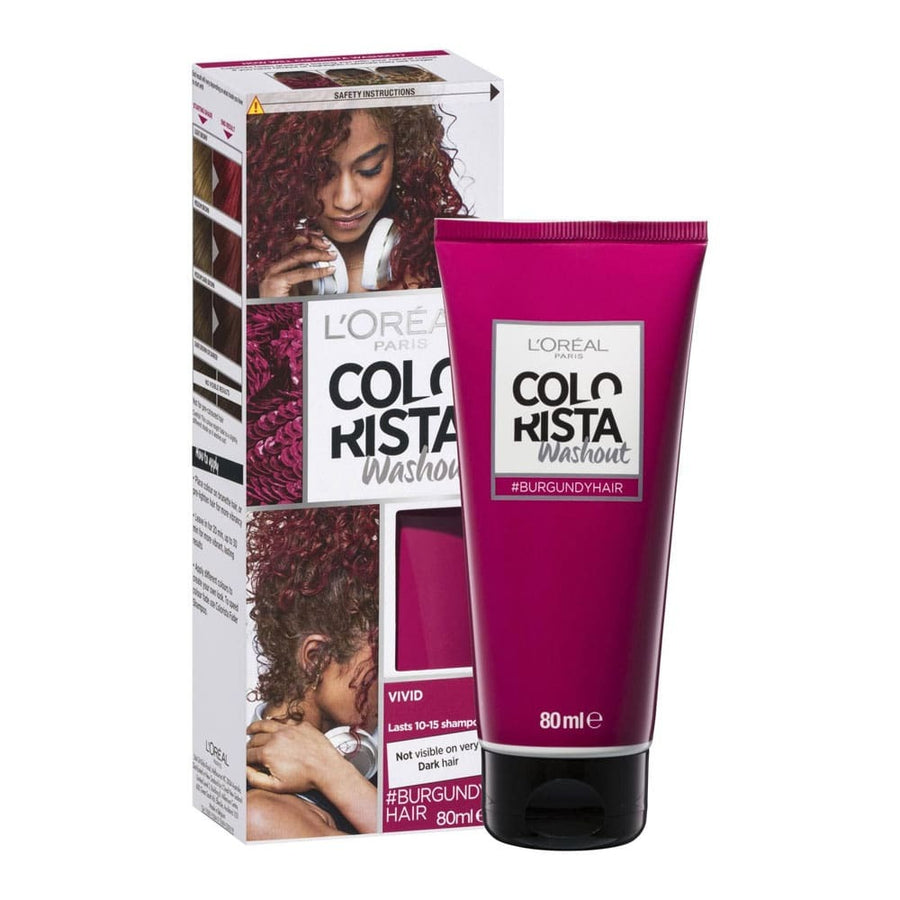 L'Oreal Colorista Washout Hair Colour #Burgundy Hair 80ml