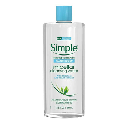 Simple Micellar Cleansing Water Dehyrdated Dry Skin Water Boost 400ml