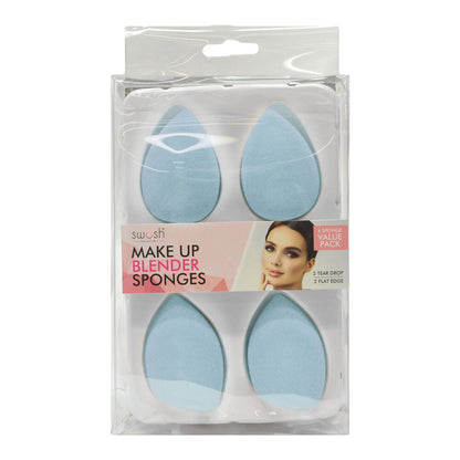 Swosh Make up Blender Sponges 4pk Blue
