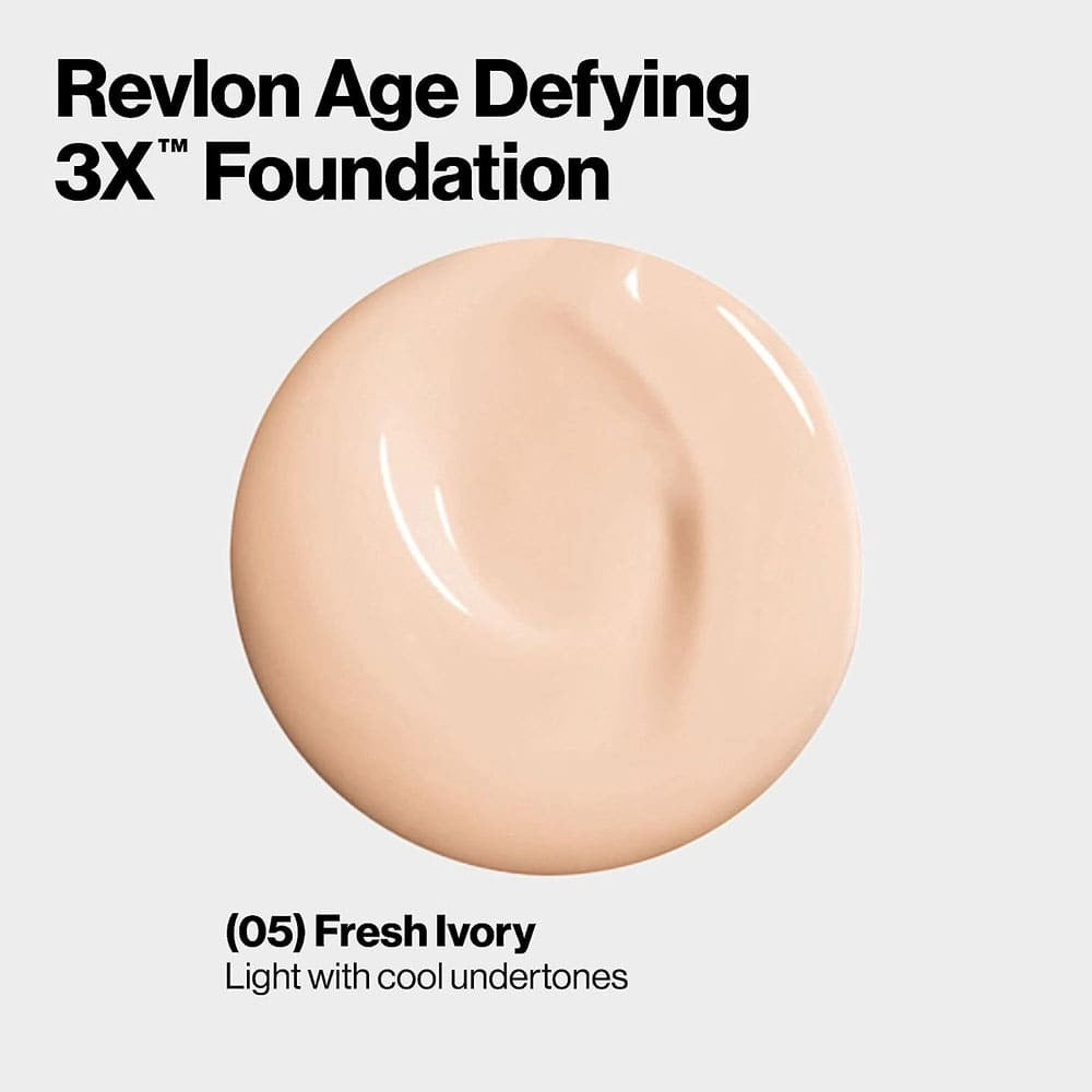 Revlon Age Defying 3X Foundation 05 Fresh Ivory 30ml