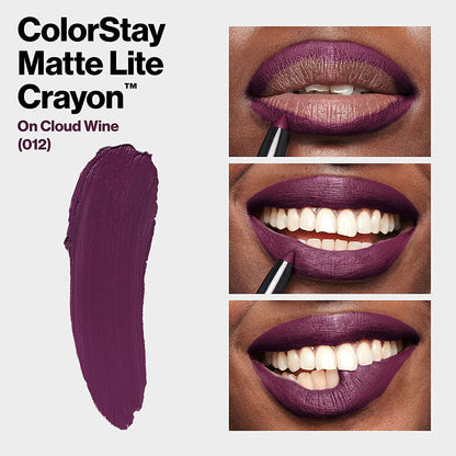 Revlon ColorStay Matte Lite Crayon 012 On Cloud Wine