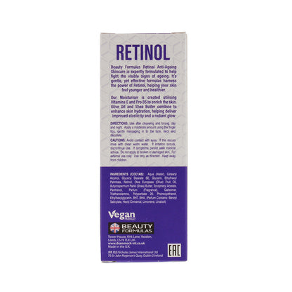 Beauty Formulas Retinol Moisturiser Anti Ageing 75ml