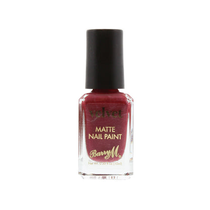 Barry M Velvet Matte Nail Polish Crimson Couture 10ml