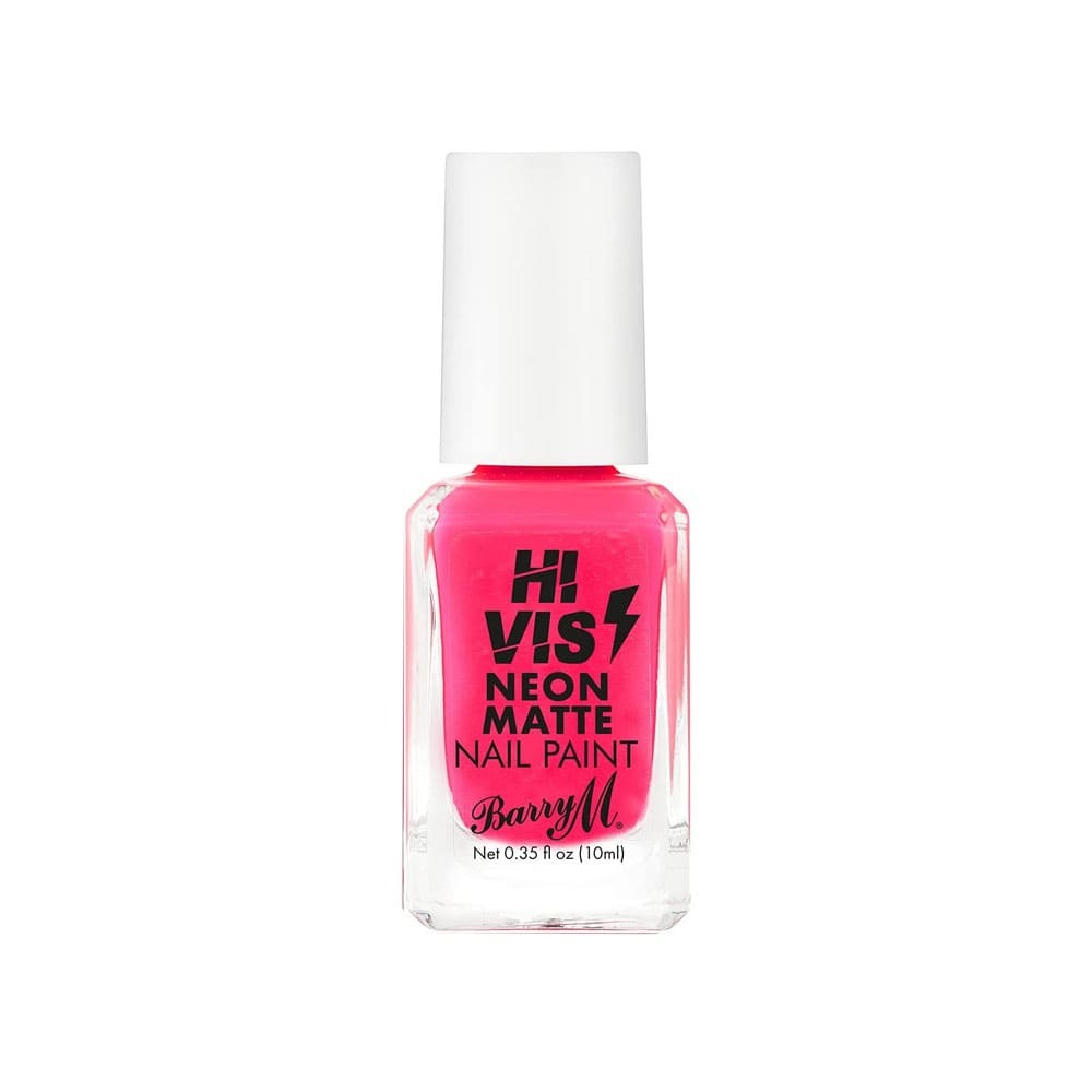 Barry M Hi Vis Neon Matte Nail Polish Pink Electro 10ml