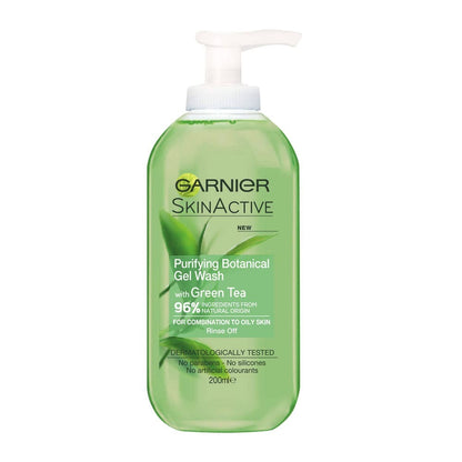 Garnier Skin Active Purifying Botanical Gel Wash Green Tea 200ml