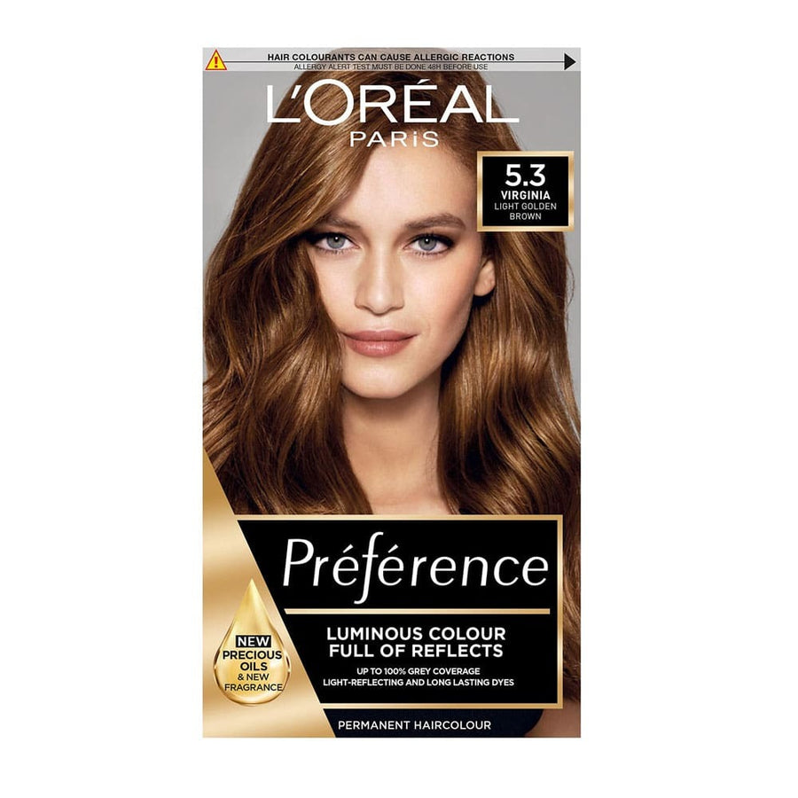 L'Oreal Preference Hair Color 5.3 Virginia Golden Brown