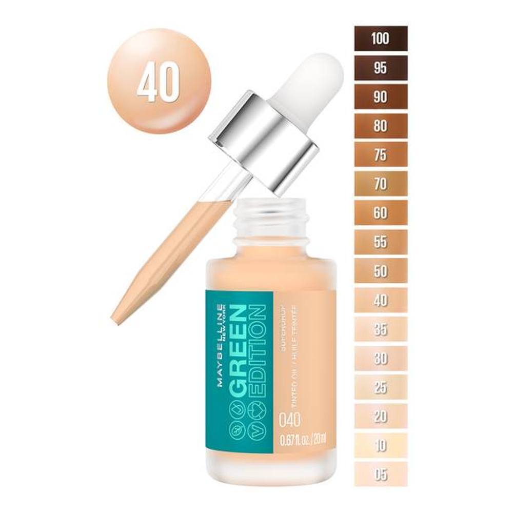 Maybelline Green Edition Superdrop Tinted Foundation Oil 40 20ml