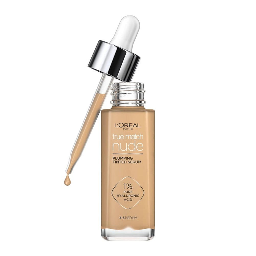 L'Oreal True Match Nude Plumping Tinted Serum 4-5 Medium 30ml