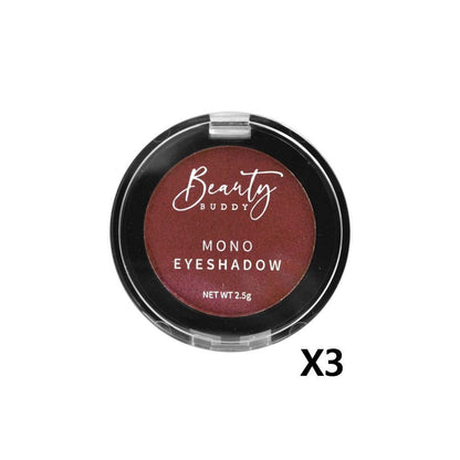 3x Beauty Buddy Mono Eyeshadow 12 Deep Shiraz 2.5g