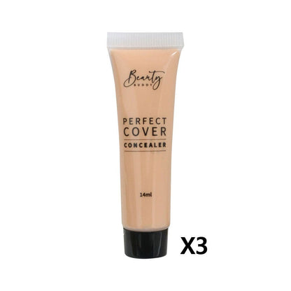 3x Beauty Buddy Perfect Cover Concealer Light 14ml