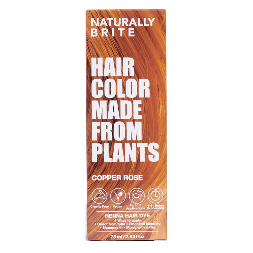 Naturally Brite Henna Hair Dye Copper Rose 75ml