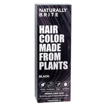 Naturally Brite Henna Hair Dye Black 75ml