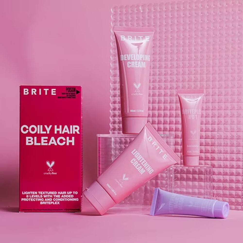 Brite Coily Hair Bleach Kit