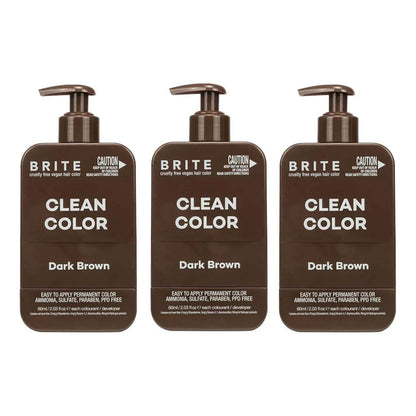 3x Brite Clean Color Dark Brown