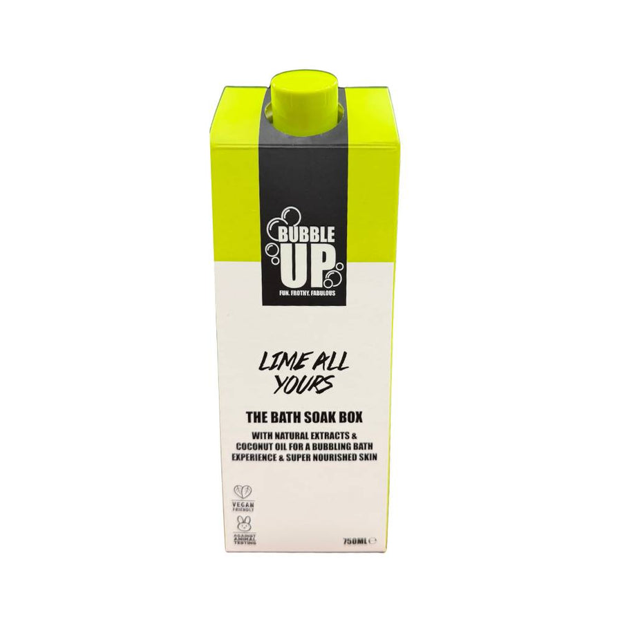 Bubble Up The Bath Soak Box Lime All Yours 750ml