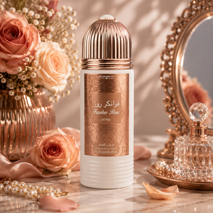 Scenabella Franker Rose Lattina Ribbed Fragrance Mist 250ml
