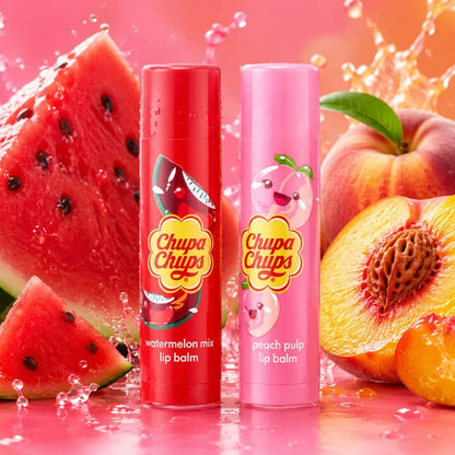 Chupa Chups Lip Balm Watermelon Mix & Peach Pulp