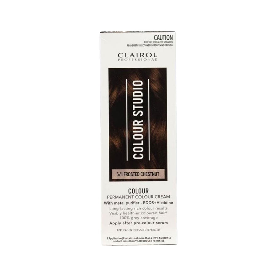 Clairol Professional Permanent Hair Cream Colour Studio 5/1 Frosted Chestnut