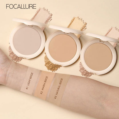 Focallure Cover Two Way Cake Pressed Powder 02 Warm Beige 6.5g