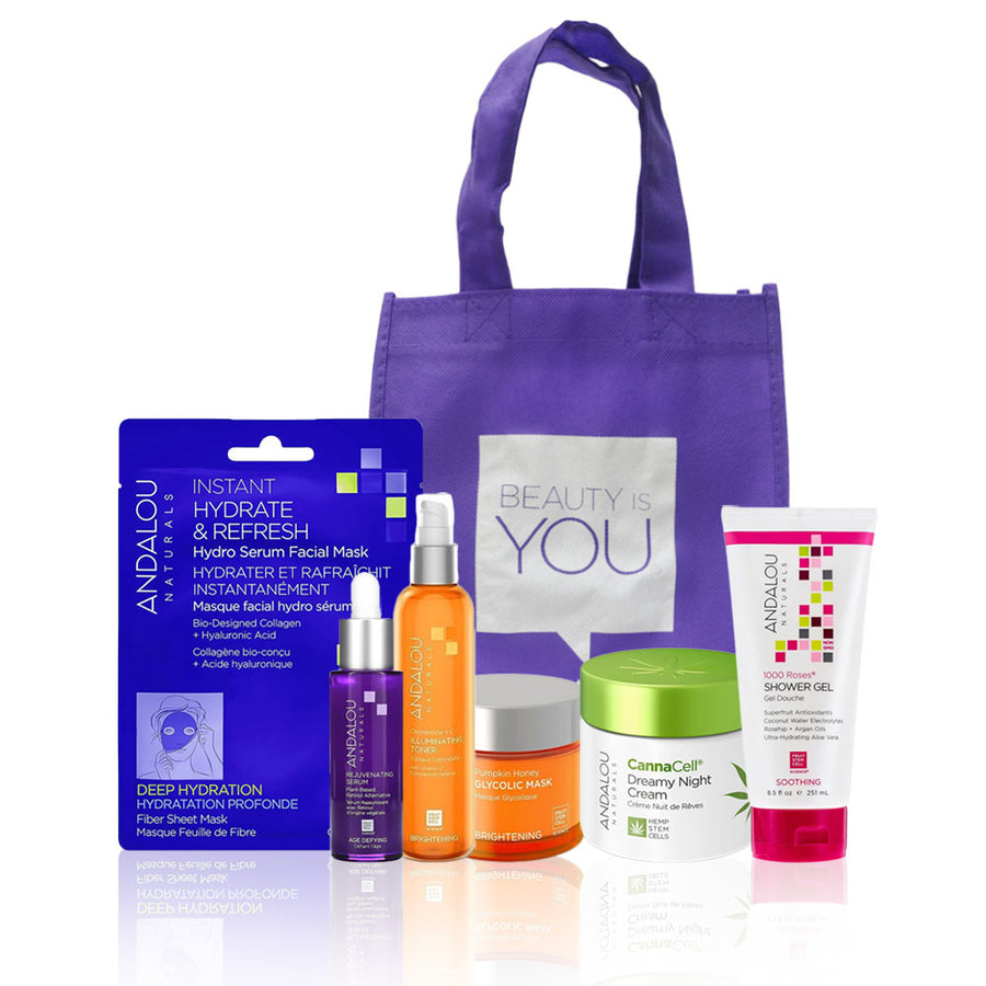 Andalou Naturals Skincare Value Gift Set - 6 items