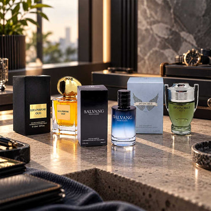 Travel-size men's perfume gift set, 3 Luca Perfume EDPs