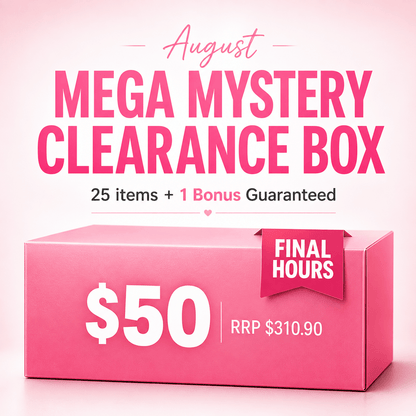 August Mega Mystery Clearance Box - 25 items + 1 Bonus Guaranteed Prize!