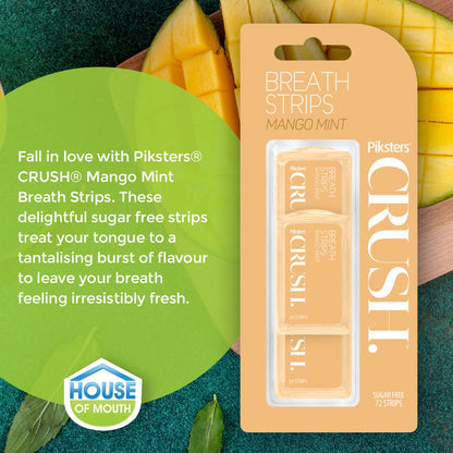 Piksters Breath Strips Crush Mango Mint 3x24strips - Short Dated Clearance