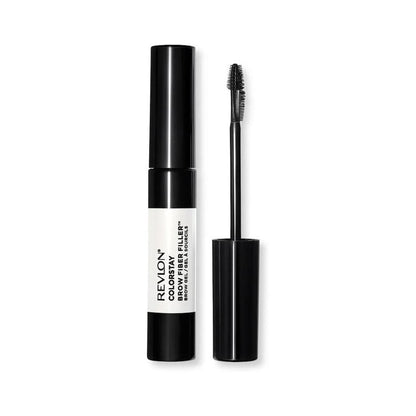 Revlon brow fiber filler with black applicator on a white background