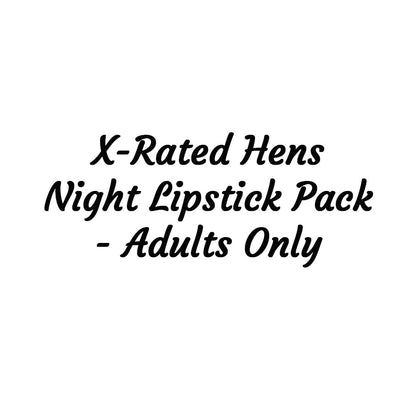 X-Rated Hens Night Lipstick Pack - Adults Only - 6 items