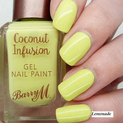 Barry M Coconut Infusion Gel Nail Polish Lemonade 10ml