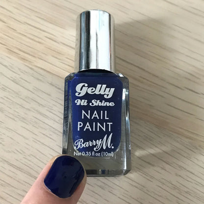 Barry M Gelly Hi Shine Nail Polish Blue Jade 10ml