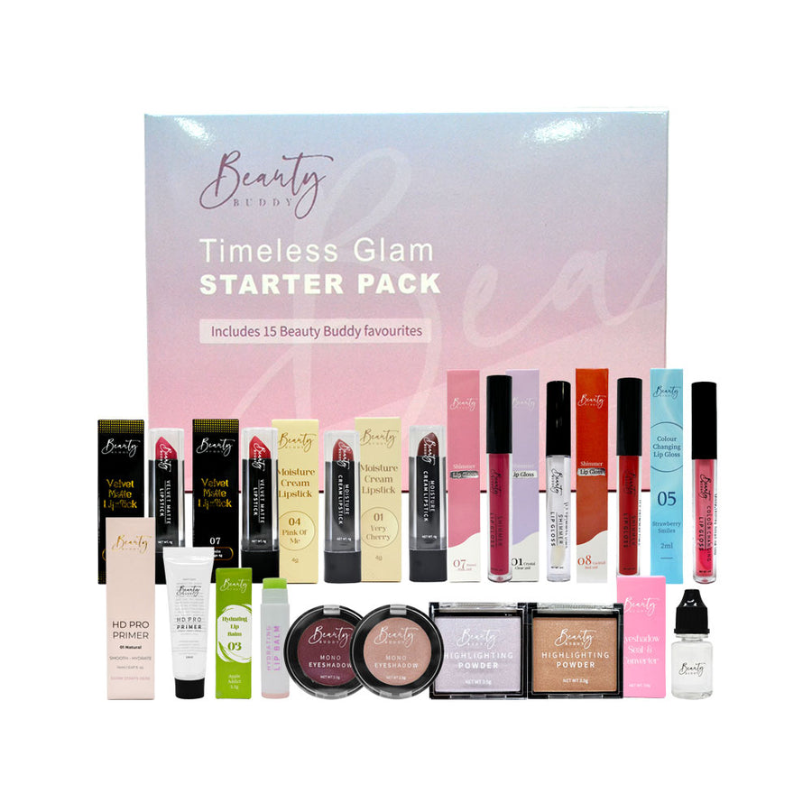Beauty Buddy Timeless Glam All That You Want Starter Pack - 15 items