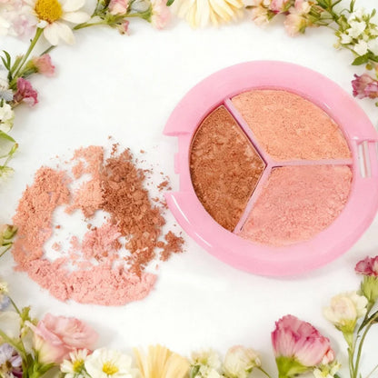 Beauty Buddy Eyeshadow & Blush Trio Peach Whirl