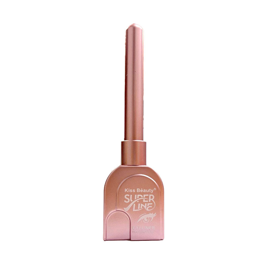 Kiss Beauty Super Line Eyeliner Waterproof - Pink Packaging