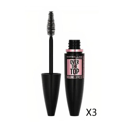 3x Maybelline Over The Top Volume Express Mascara 01 Black 8.7ml