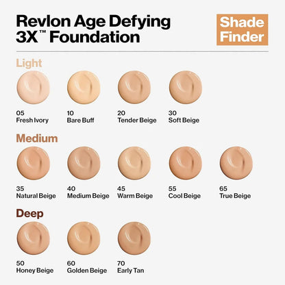 Revlon Age Defying Foundation SPF20 35 Natural Beige 30ml