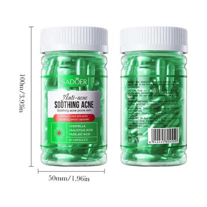 Sadoer Salicylic Acid Anti Acne Soothing Serum Capsules 90pc