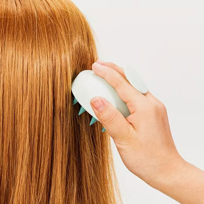 Silicone Scalp Massager Shampoo Brush Lime