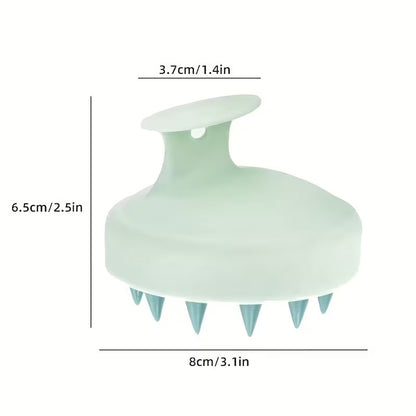 Silicone Scalp Massager Shampoo Brush Lime