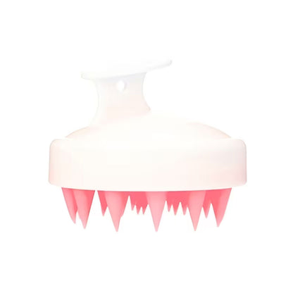 Silicone Scalp Massager Shampoo Brush Pink