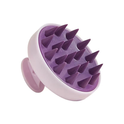 Silicone Scalp Massager Shampoo Brush Purple